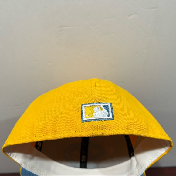 New Era, 59Fifty Fitted Hat, Arizona Diamondbacks, Yellow & White - Picture 5 of 10